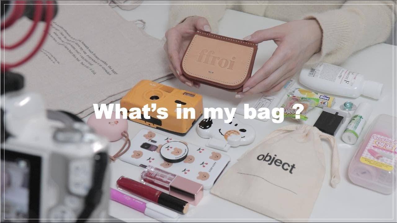 Sub) 커플 유튜버의 왓츠인마이백 👜 what's in my bag?