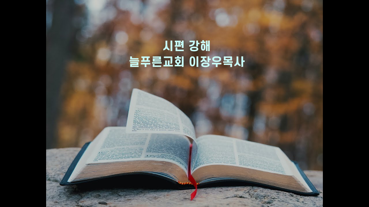 시편 65:1~13 죄악이 나를 이겼사오니 (늘푸른교회 이장우목사)