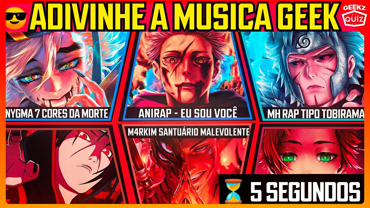 😎ADIVINHE A MUSICA GEEK 🎤(Em ⌛5 SEGUNDOS)👑 Seja Rápido.