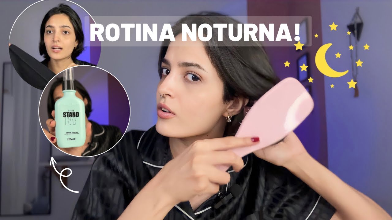 Rotina NOTURNA com o meu cabelo CURTO 🌜 | Dica de produtos e muito mais..