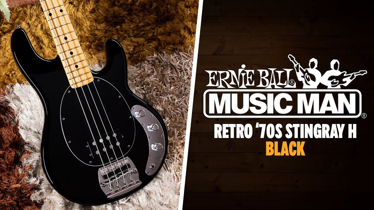 Peach Picks | Music Man Retro StingRay Bass | '70s StingRay H - Black
