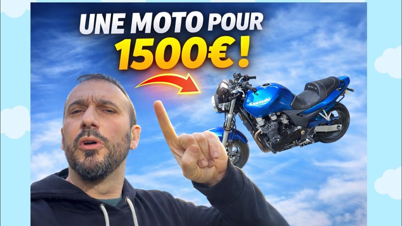 Kawasaki zr7 , 750cm3 de 2003 une moto pour 1500 euros !