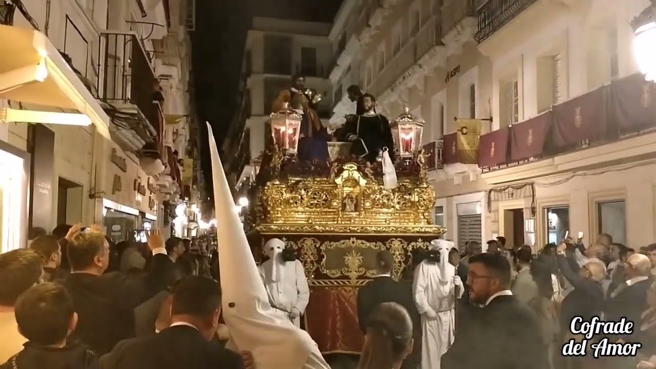 Sagrada Cena, c/ Nueva de vuelta, Domingo de Ramos Cádiz 2023