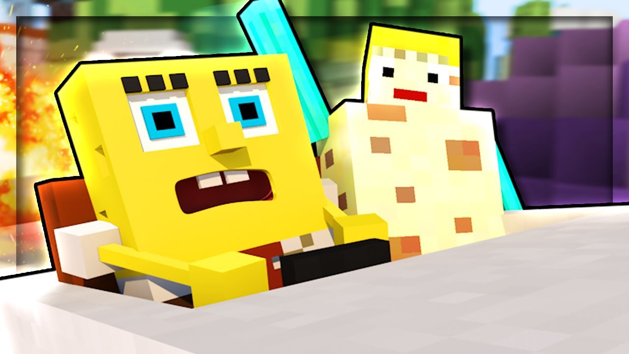 SPONGEBOB V MINECRAFTU | SPONGEBOB UDĚLAL ŘIDIČÁK U PANÍ RYBOVÉ A DOSTAL HO!!!  **ŠPATNÝ NÁPAD**