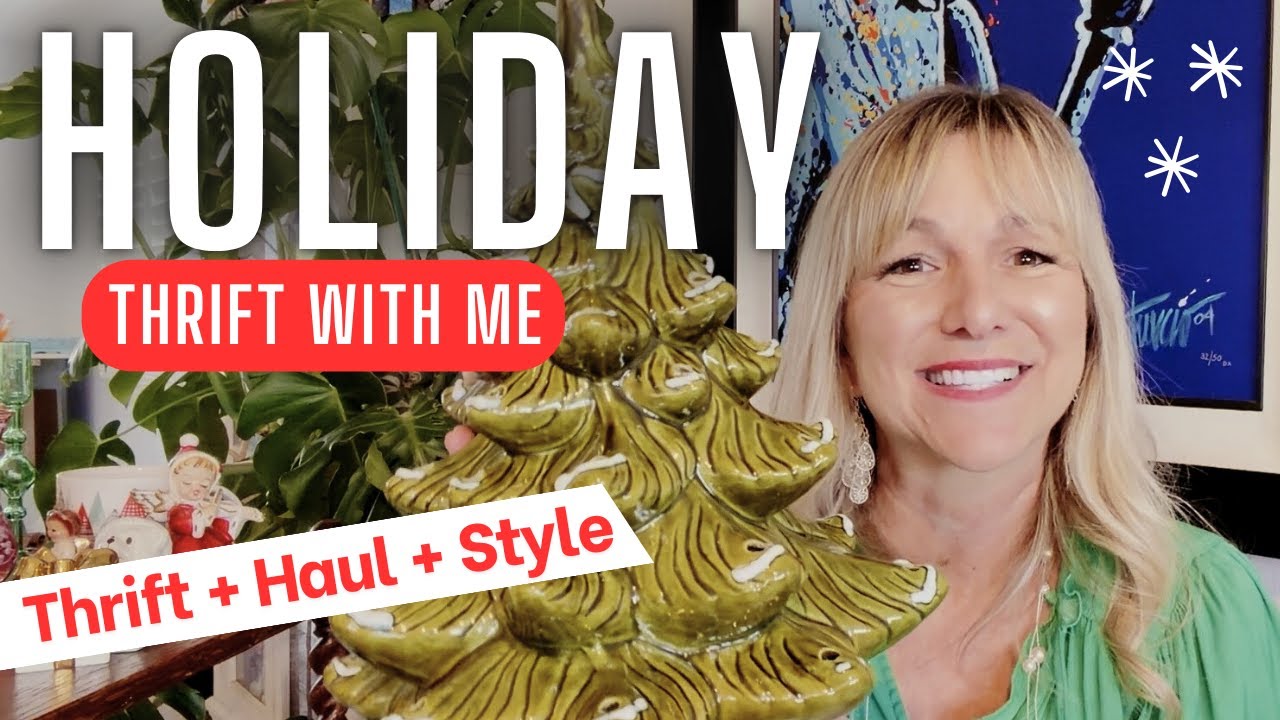 HOLIDAY THRIFTING HAUL! Vintage Christmas Decor, Thrifting Clips, Styling Ideas & Inventory Thoughts