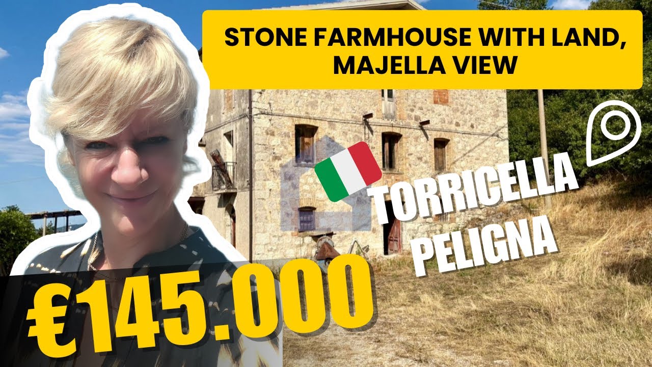 🏡 Authentic Stone Farmhouse in Abruzzo | Majella View & Endless Potential 🇮🇹