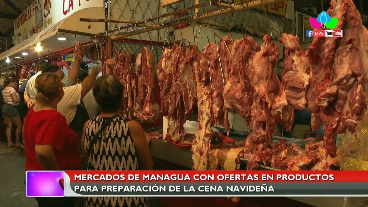Mercados de Managua con ofertas en productos para preparación de la cena navideña
