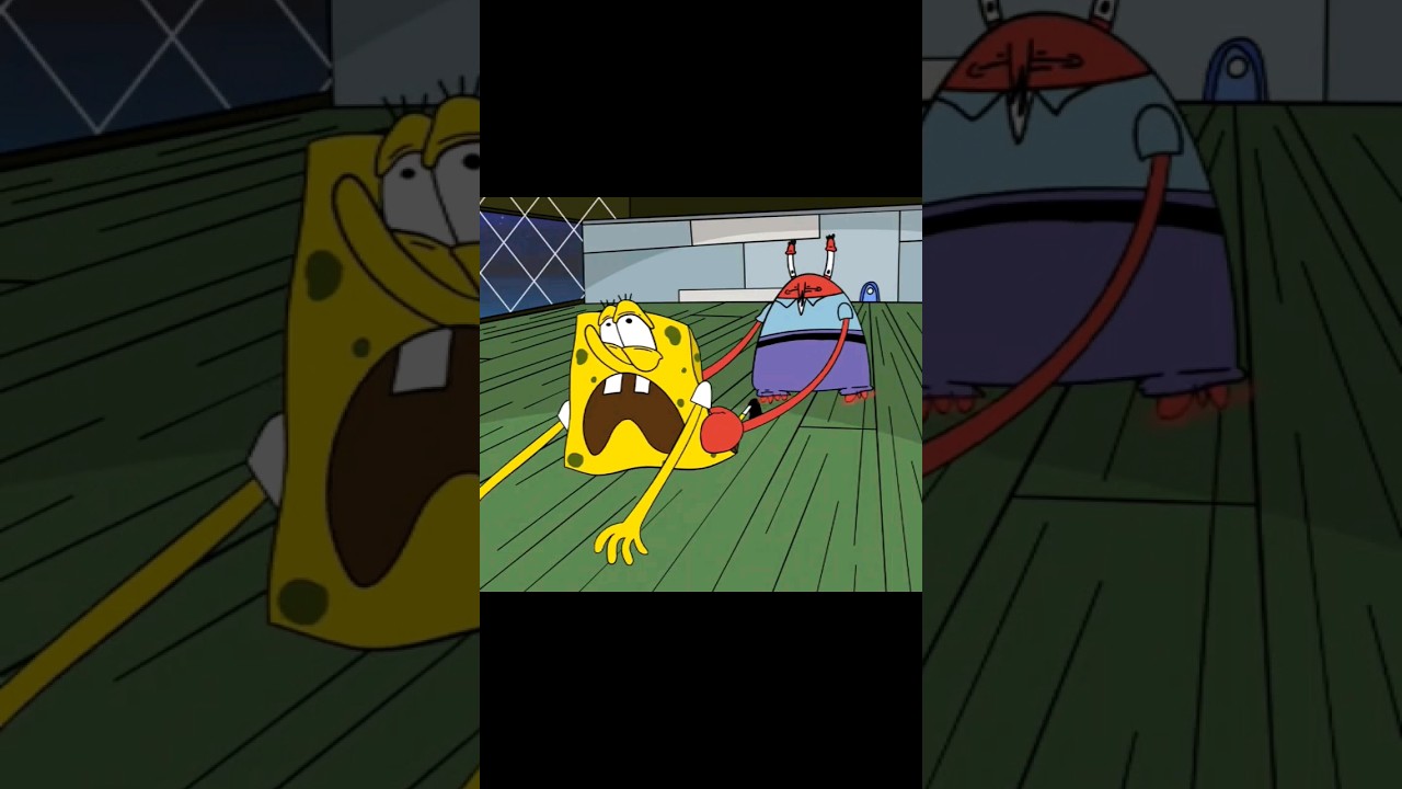 Bob Esponja: &iexcl;Quiero vivir! &iexcl;Quiero vivir! (MUERE ANIMADO)  #short #bobesponja #meme