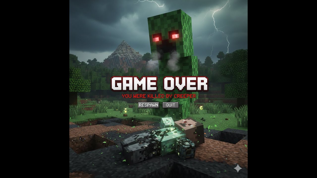 krátké video ze serie REALISTICÝ MINECRAFT