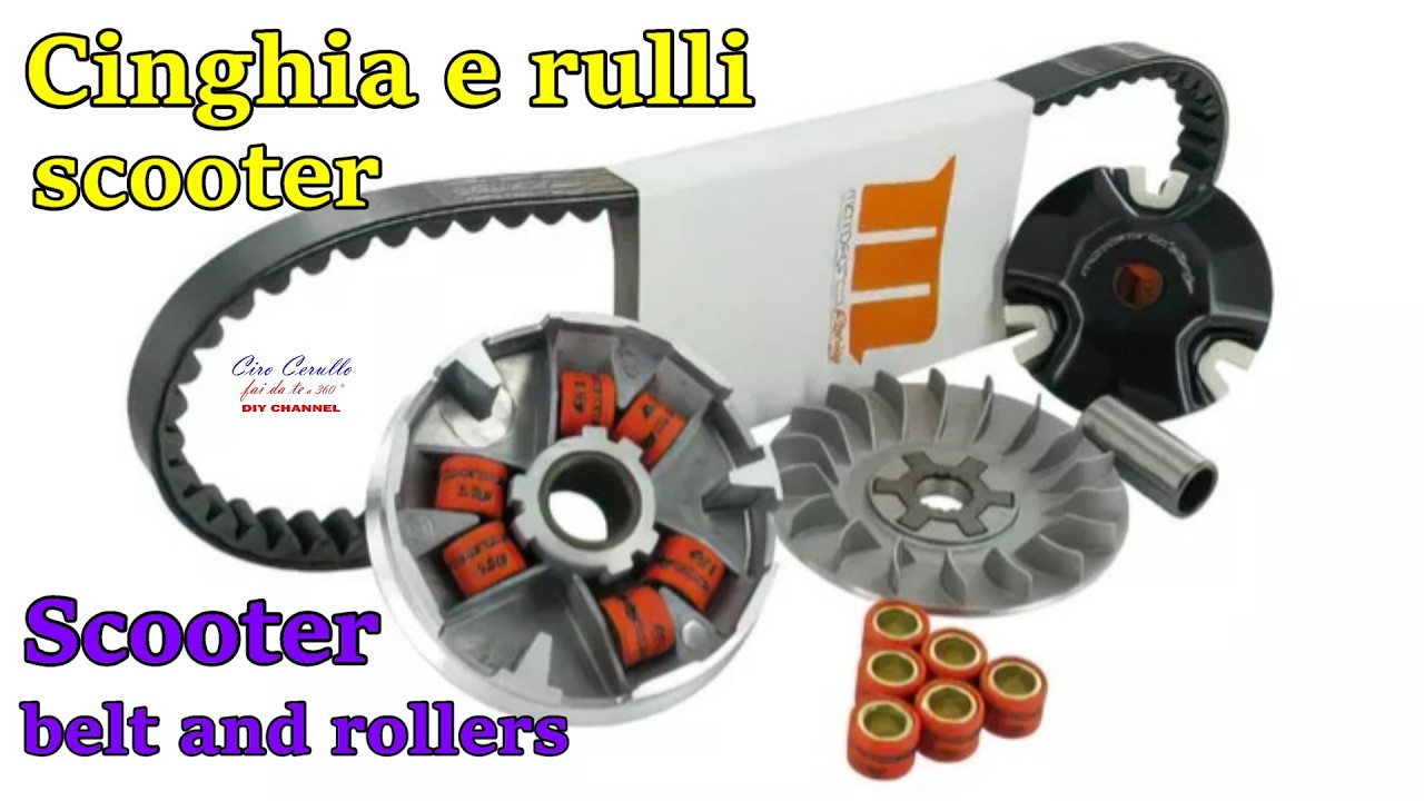 Cinghia e rulli Beverly 400 -Come sostituire i rulli del variatore e cinghia di trasmissione scooter