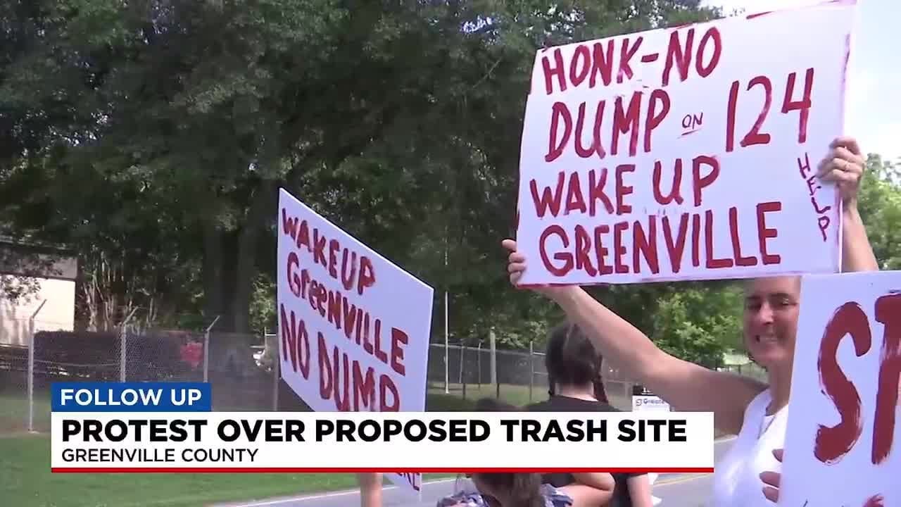 Residents protest proposed Saluda River trash site