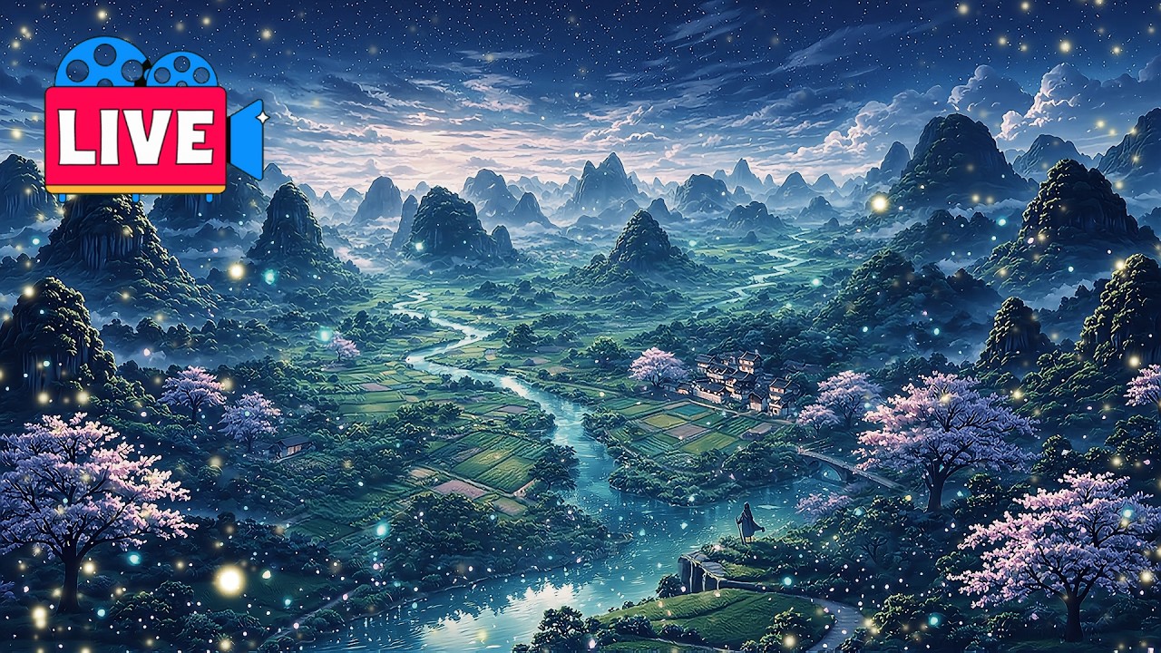 Soothing Chinese Instrumental - Chill, Relax, Study, Sleep (LIVE )