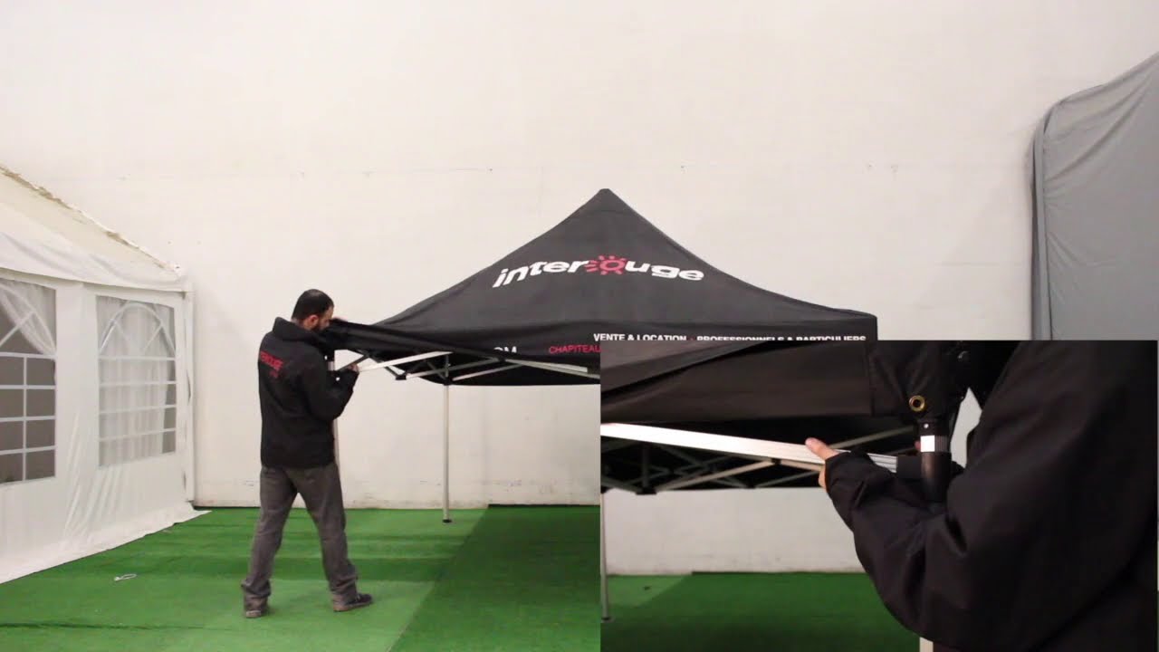 Montage d'une Tente Pliante 3x3m en moins de 5 minutes