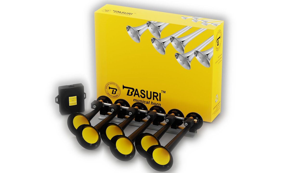 BASURI 2.0 MUSICAL AIR HORN 19 SOUNDS BELLA CIAO BABY SHARK TRANSSHOP.EU TRUCK HORN