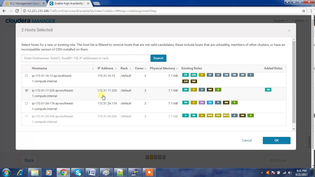 Enabling Namenode High Availability using Cloudera Manager
