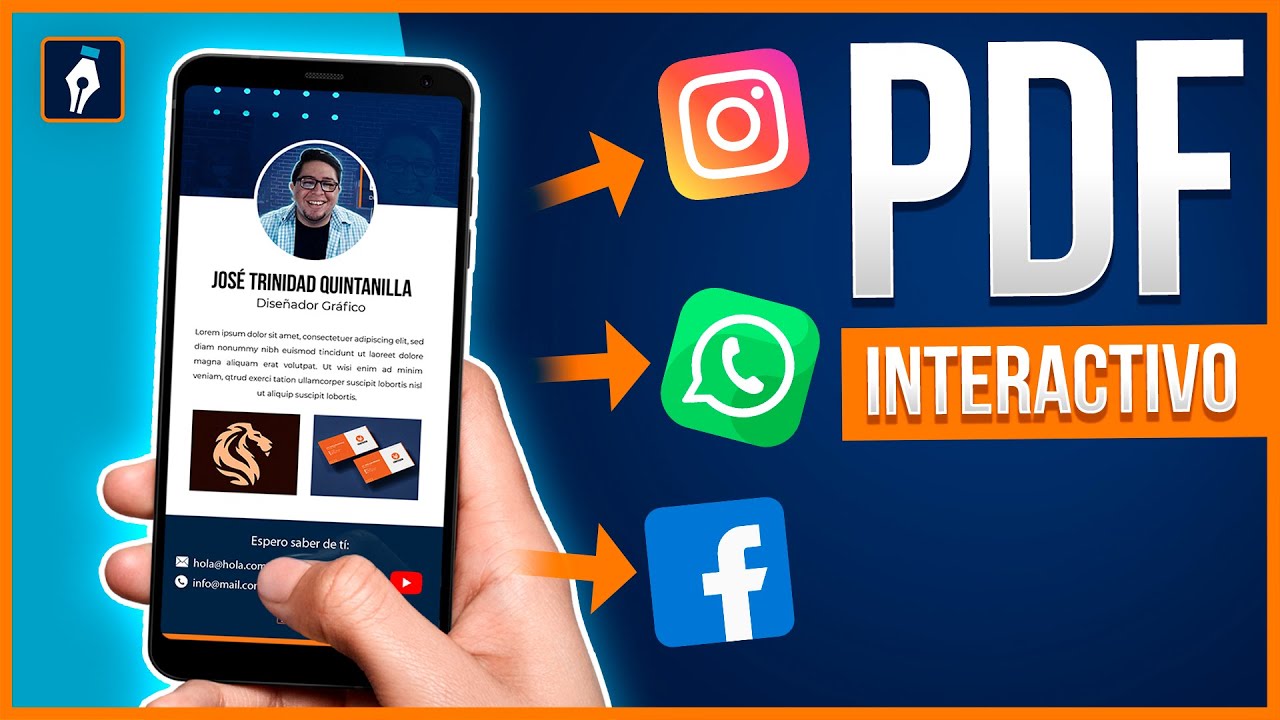 Como hacer una TARJETA de PRESENTACIÓN DIGITAL INTERACTIVA | sin PROGRAMAS