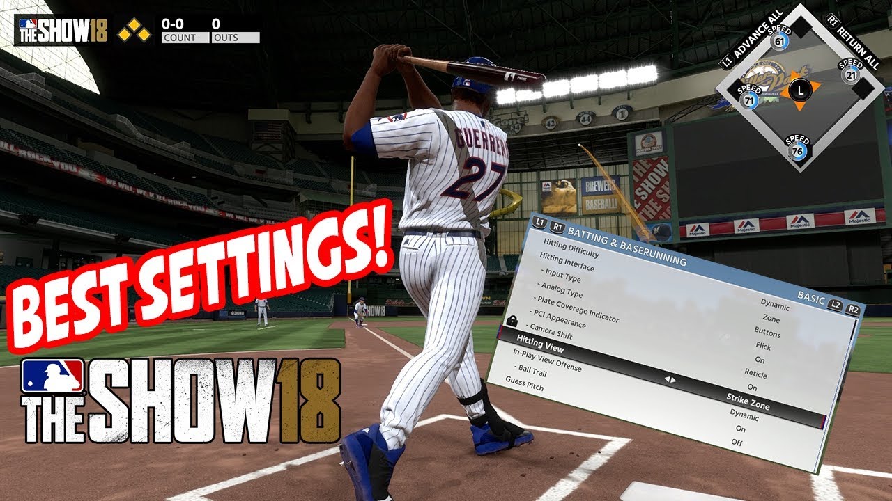 MLB The Show 18 Best Settings! How to Become Good at MLB The Show 18!
