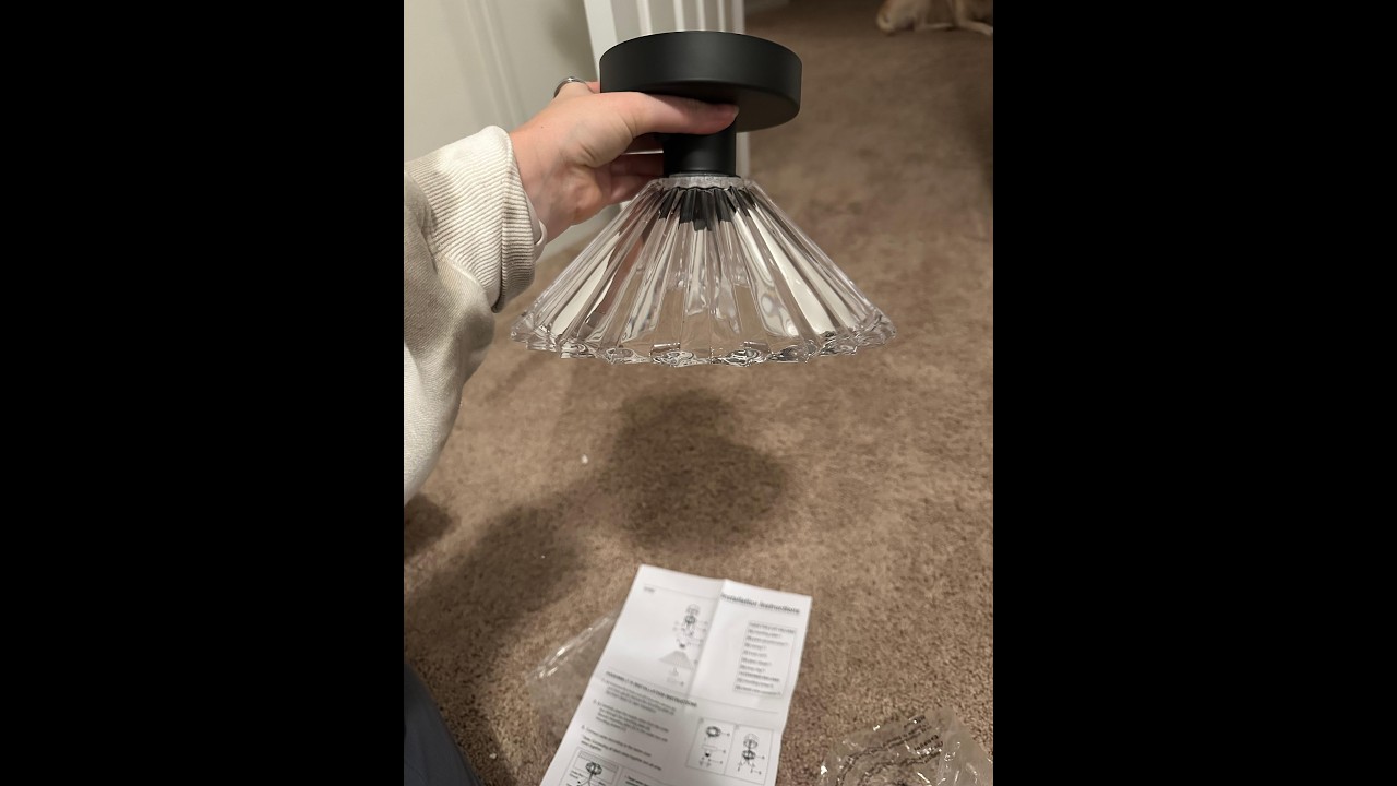 Modern glass ceiling light