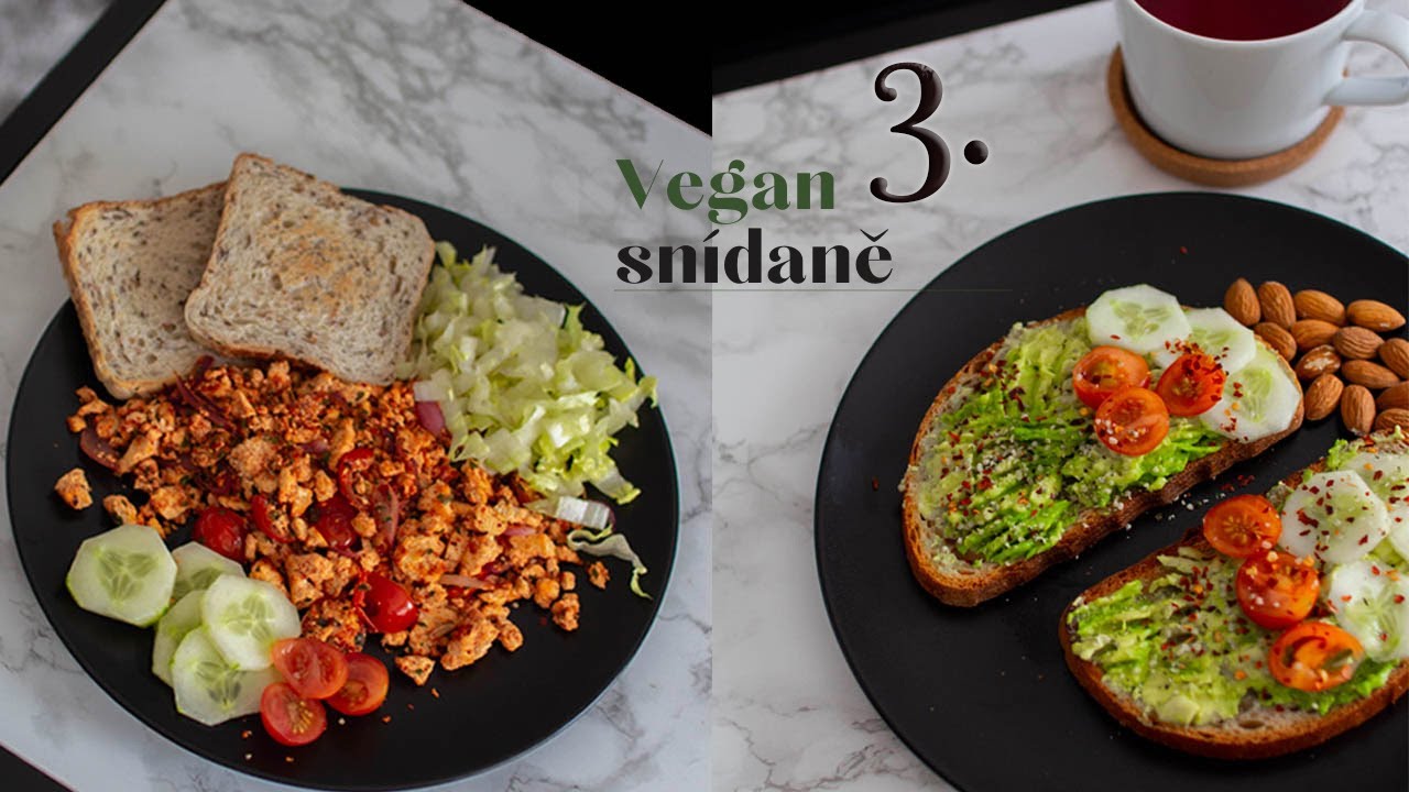 CO JSEM DNES JEDLA (VEGAN) | Moje 3 nejoblíbenější snídaně! Míchaná tofu vajíčka, banánové lívance