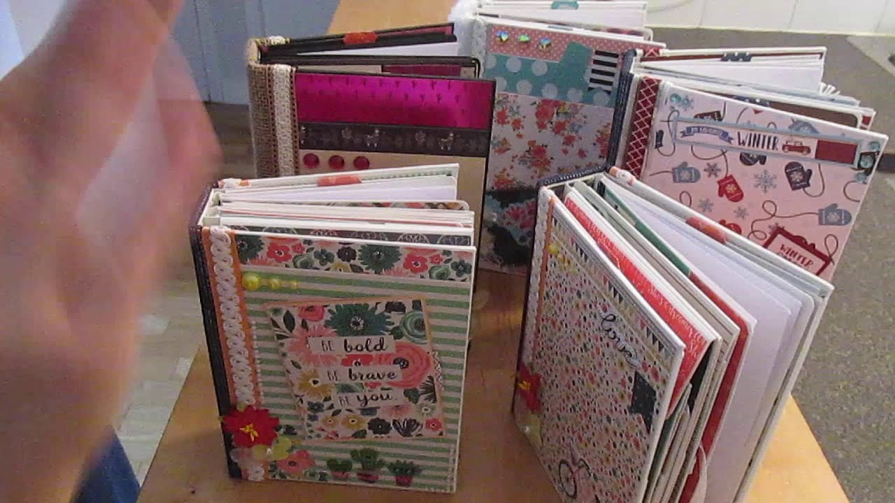 5 Petits-livres/journal compacts. (Project facile) | Le Dévoilement | Scrapbooking