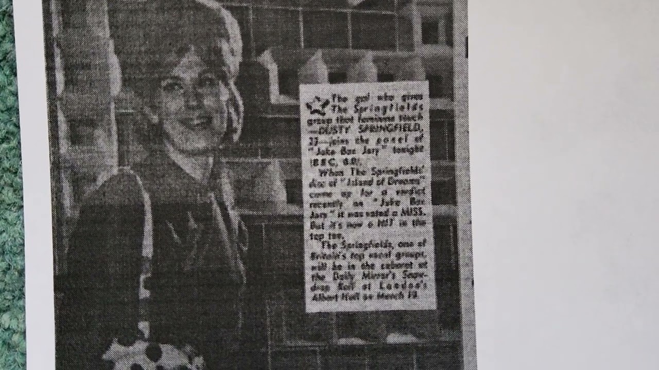 dusty Springfield article march 2nd 1963 juke box jury
