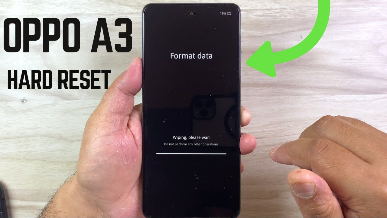 How to Hard Reset Oppo A3 With Volume Keys