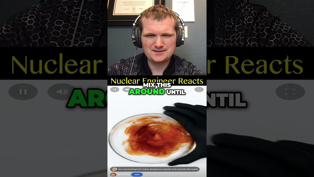 One of the Weirdest Chemical Reactions - Nuclear Engineer Reacts to NileRed