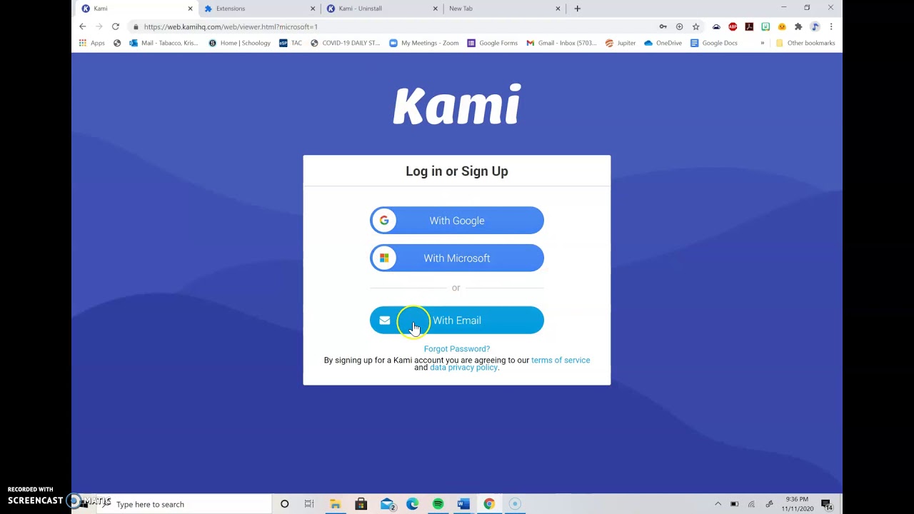 Kami and Microsoft Integration