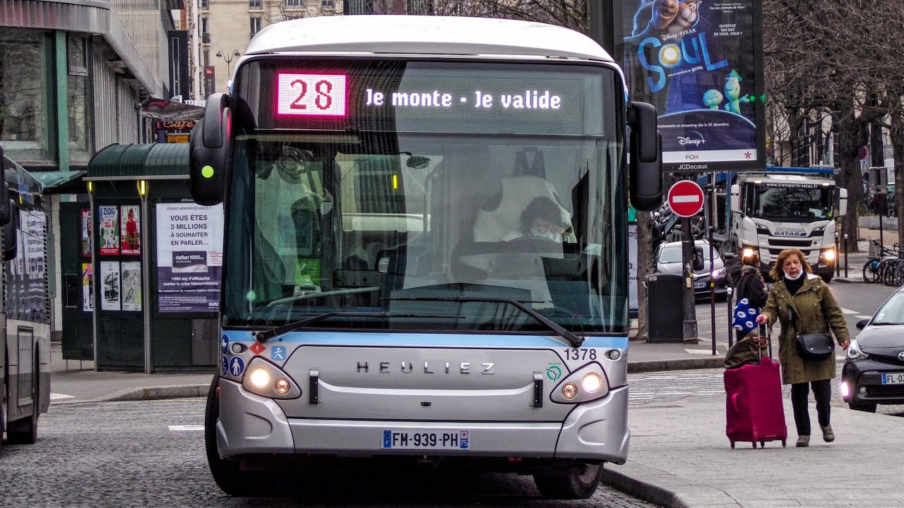 [FHD - Paris Bus] Heuliez GX337 ELEC (Ligne 28 RATP)