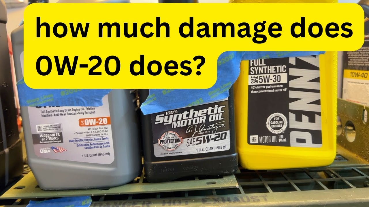 0W-20 vs 5W-20 vs 5W-30 does thicker oil protects better than 0w-20?
