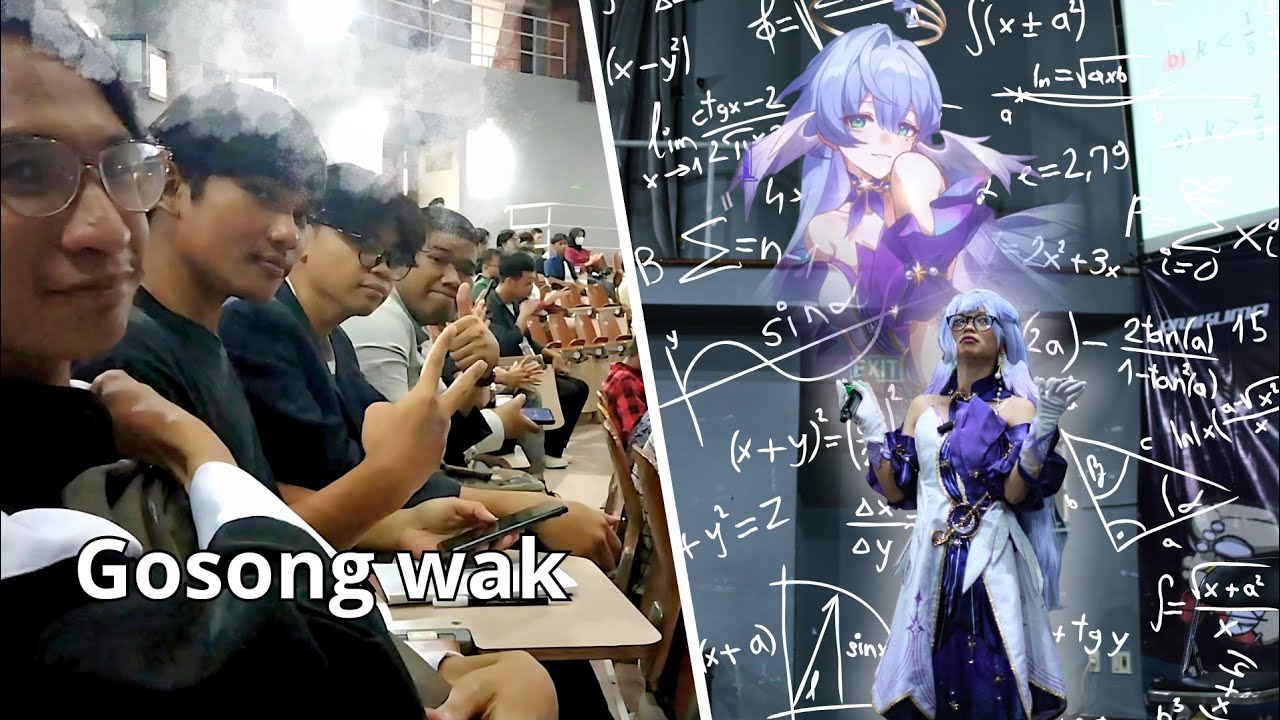 AKU NGAJAR MATEMATIKA DI UNIVERSITAS INDONESIA SAMBIL COSPLAY! - Vlog
