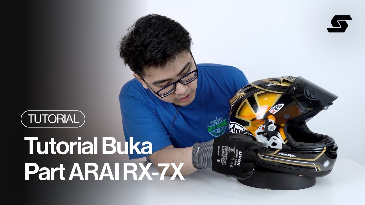 Tutorial Buka Part Helm Arai RX7X! #helmet #araihelmet #tutorial