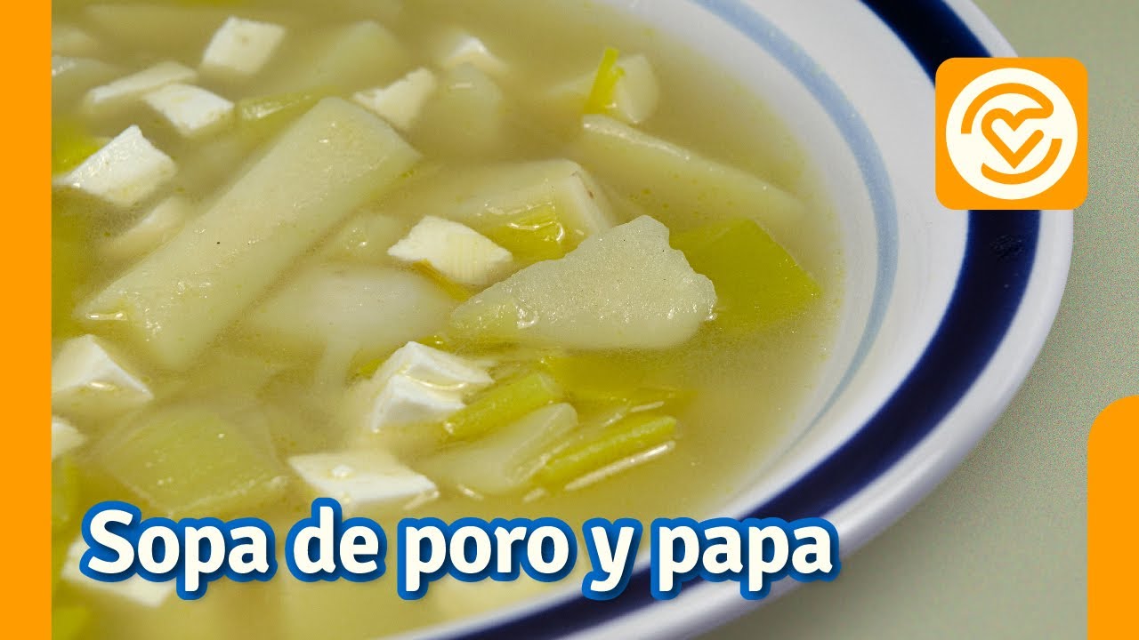 Sopa de poro y papa | 🥣