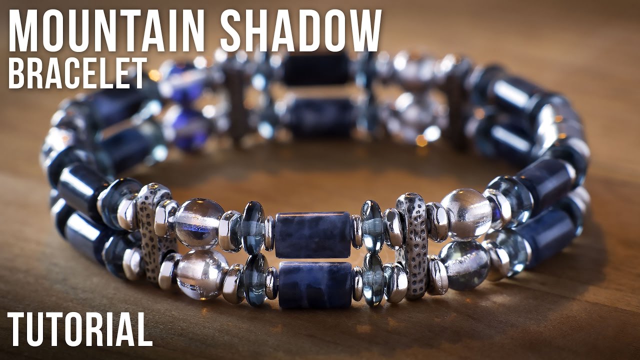 Mountain Shadow Double Strand Beaded Bracelet Idea - Jewelry Making Tutorial