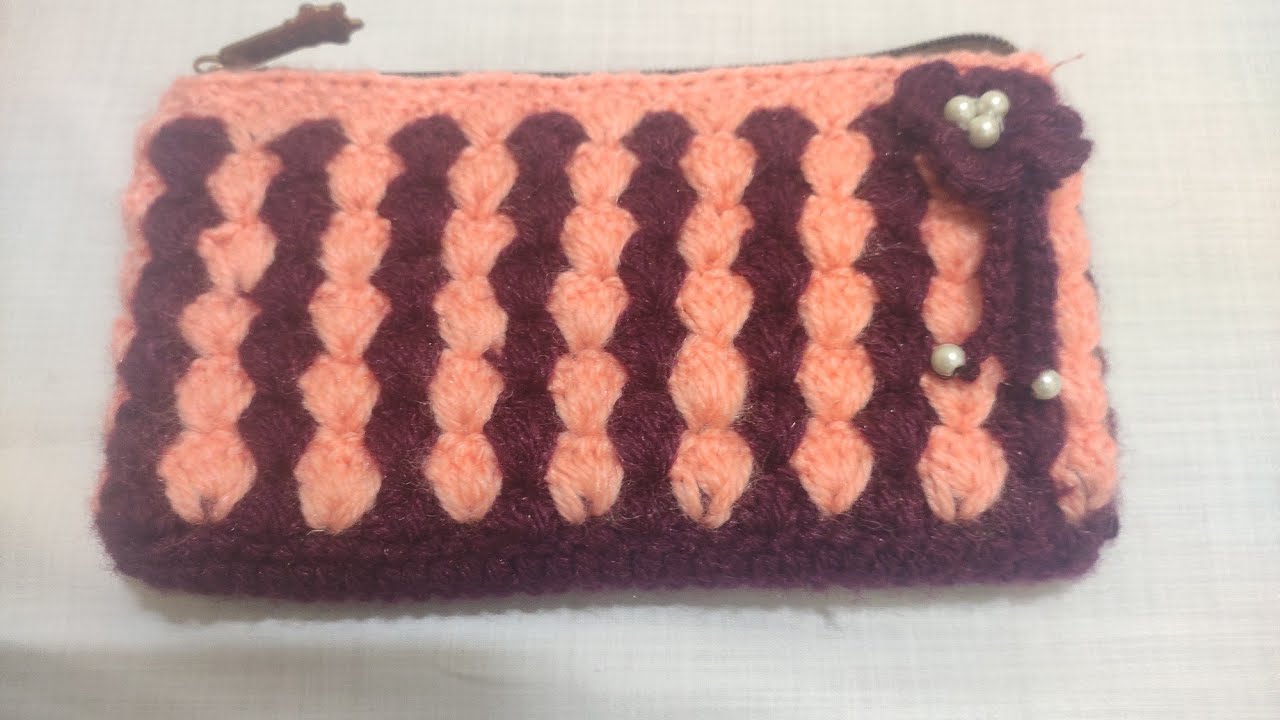 How to make crochet purse # Malayalam