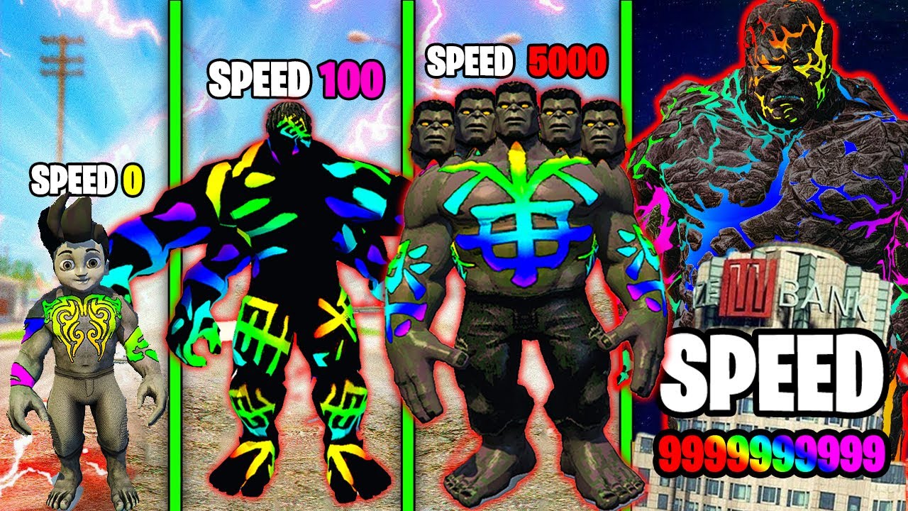 Challenge Every BLACK HULK For Race In GTA 5 !