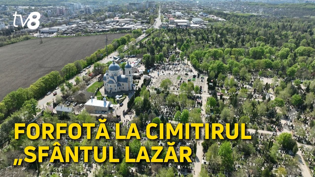 Forfotă la cimitirul „Sfântul Lazăr”. Mii de oameni au venit pentru a-i pomeni pe cei răposați