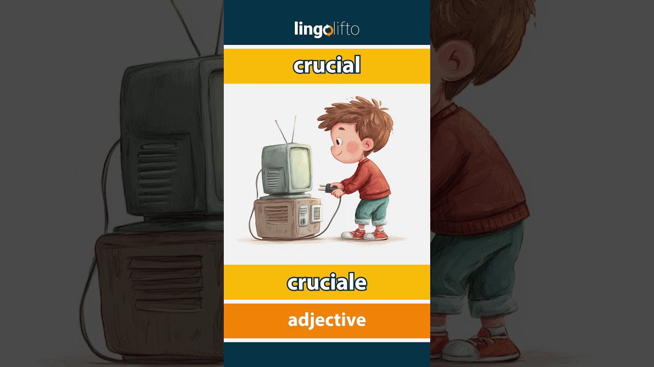 🇬🇧🇮🇹 crucial - cruciale : learn English : impariamo l'inglese : vocabulary builder