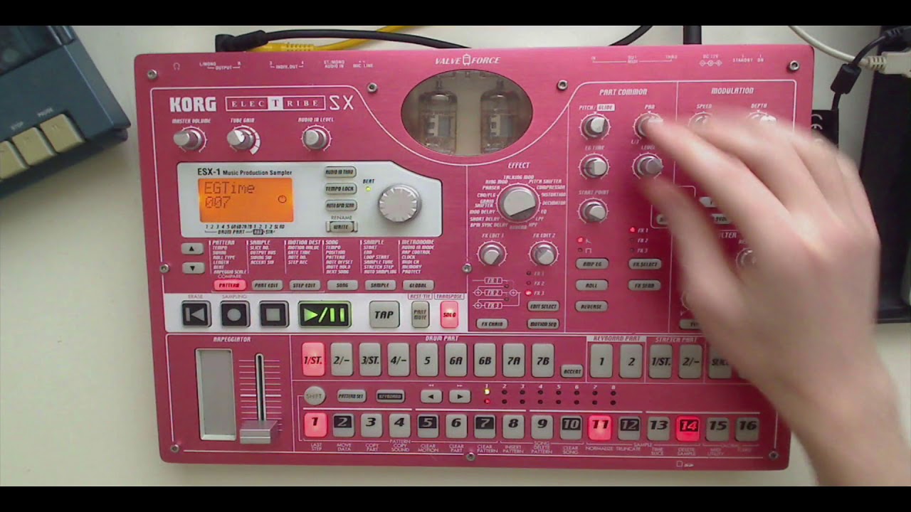 Korg Electribe ESX-1 Tutorial (Part 2) - Part Parameters: Pitch, Volume and Amp Envelopes.