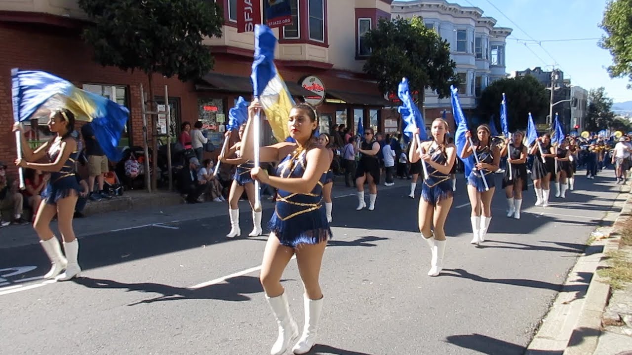 Napa High School Marching Band @ Italian Heritage Parade 2018 North Beach San Francisco California