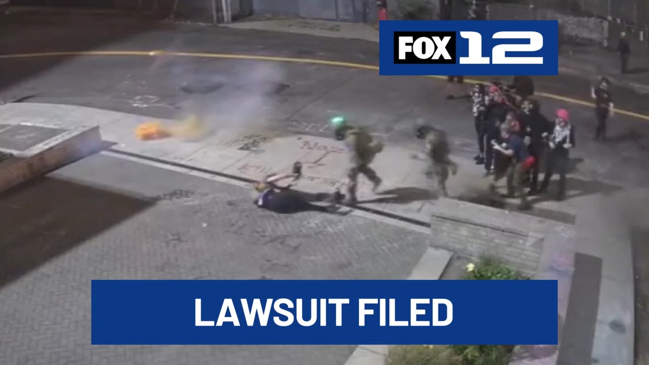 Portland protester officially files lawsuit against DHS after video showed agent tackling him