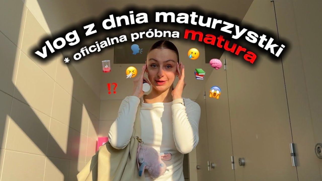 Oficjalna próbna matura z polskiego | vlog z dnia maturzystki 