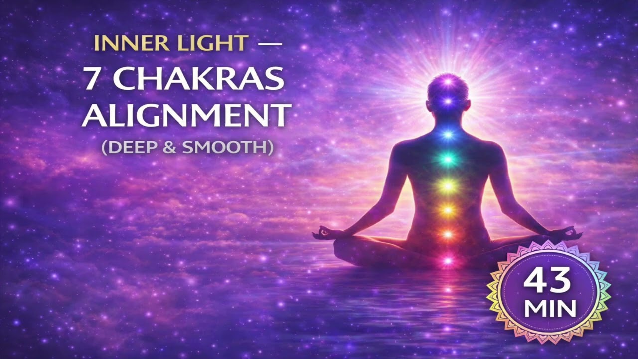 Inner Light — 7 Chakras Alignment Deep & Smooth | Full Healing Meditation 43 Min