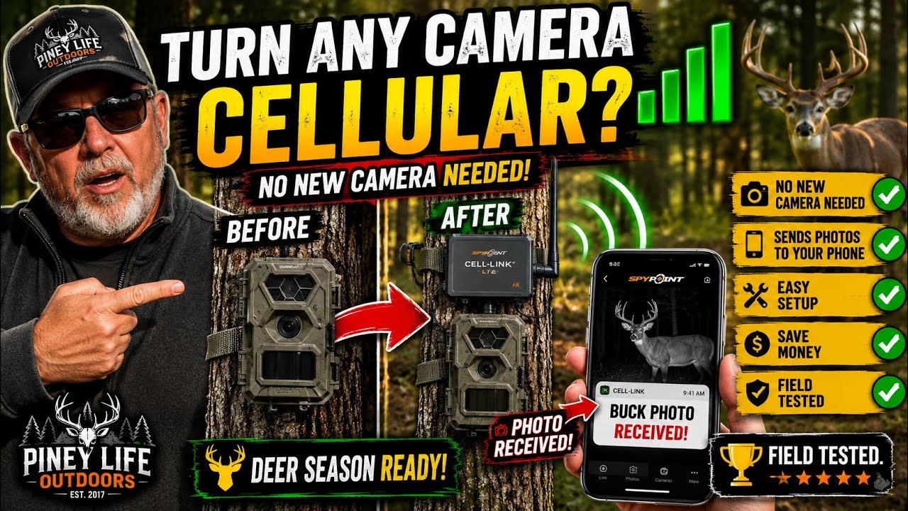 SPYPOINT CELL LINK! TURN YOUR TRAIL CAMERA INTO A CELLULAR CAMERA!