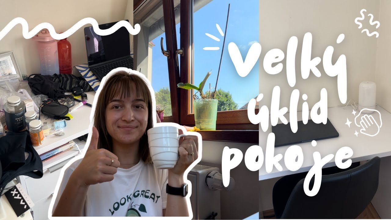 Velký úklid pokoje | DAILY VLOG #2