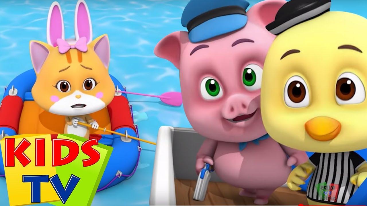 Flodk&ouml;rning | Barnens animerade filmer | Tecknad barn | Kids TV Svenska | Rolig video