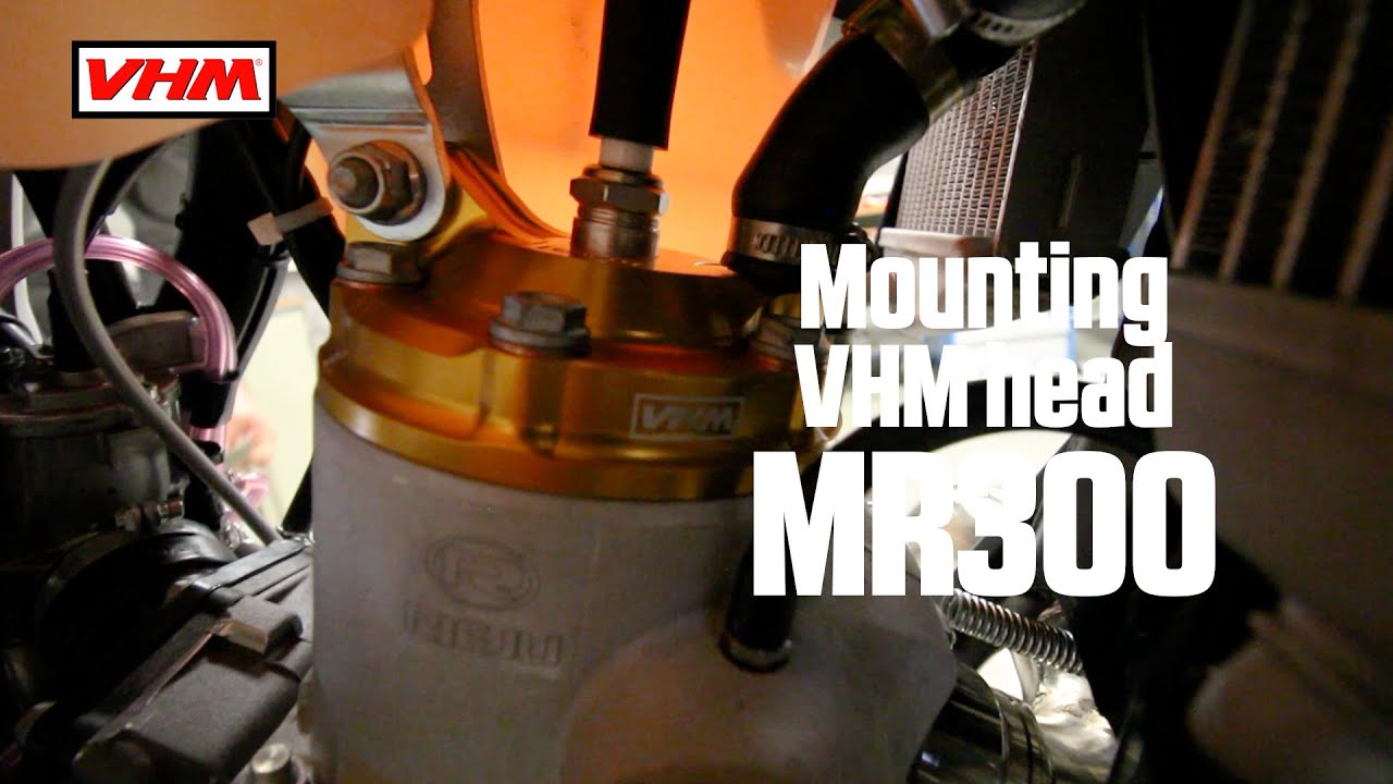 VHM cylinder head mounting on Rieju MR300