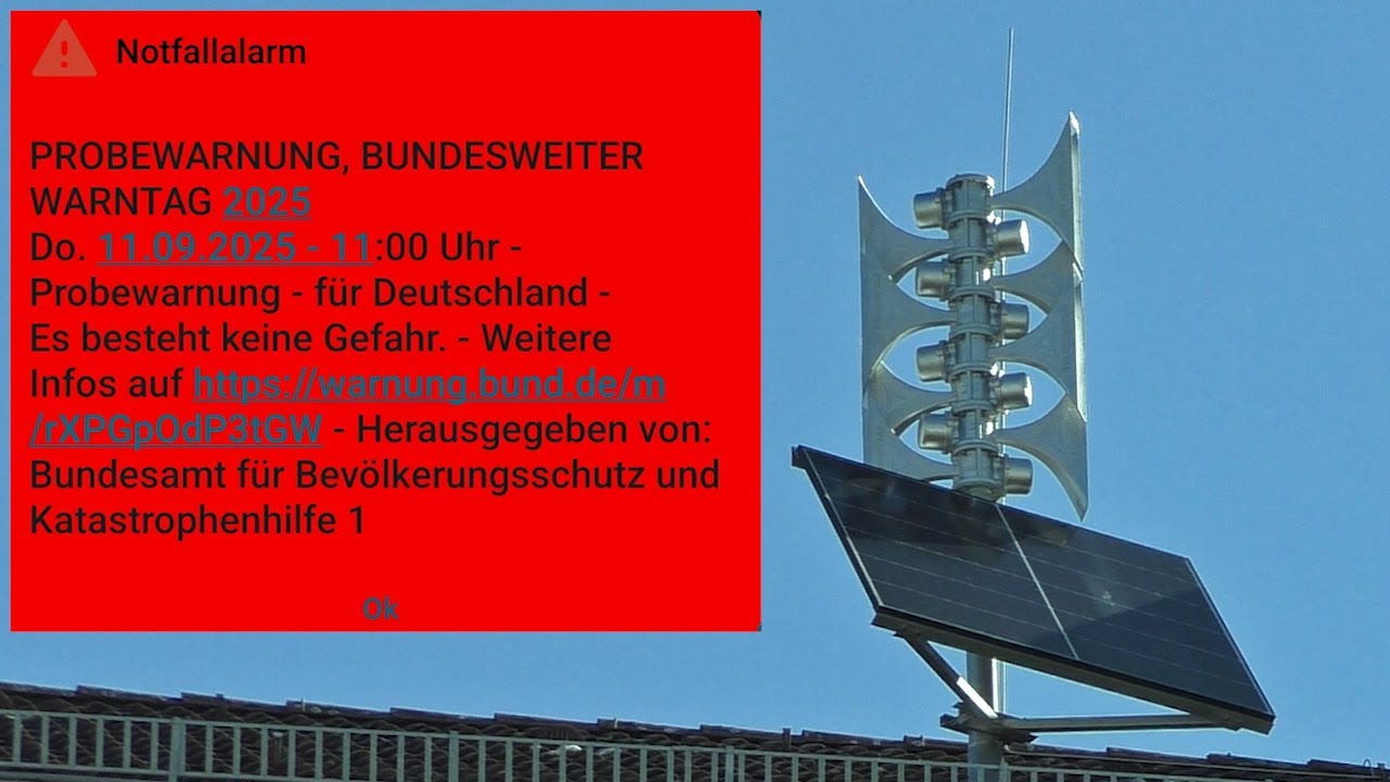 Warntag 2025 ► Sirenenprobe - Warnung- u. Entwarnung - FW 2500 / 2501 - Wedding