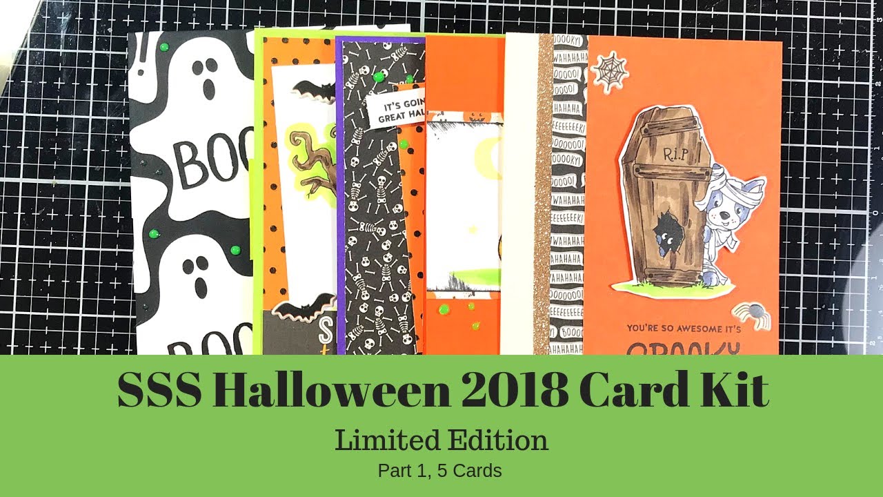Simon Says Stamp 2018 Halloween Card Kit | Part 1 | 5 cards