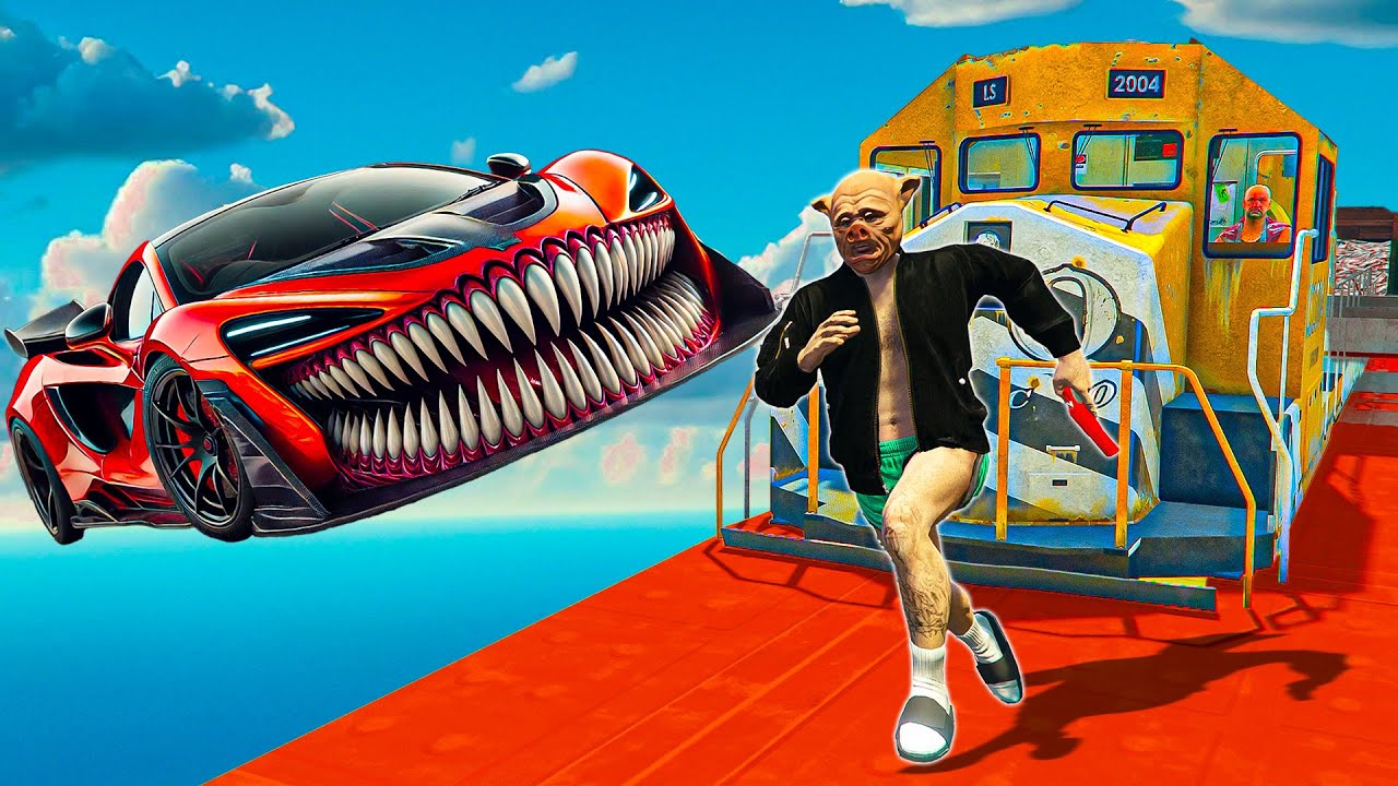 RUNNERS VS MCLAREN VS TRENO !!! 🐷 GTA 5 ONLINE